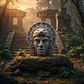 Escultura Elegante Prints Patro - Cabeza Azteca - Miniatura 3