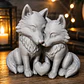 Escultura Decorativa Prints Patro- Lobos Enamorados - Miniatura 5
