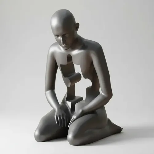 Escultura Elegante Prints Patro - Alma Fragmentada - Foto 2