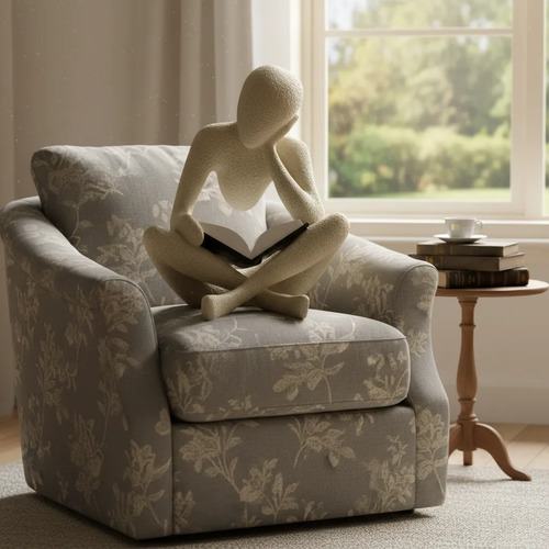 Escultura Elegante Prints Patro - Estilo Lector - Foto 3