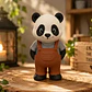 Figura Decorativa Prints Patro- Panda Granjero Adorable - Miniatura 2