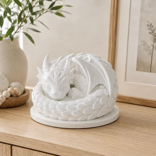 Escultura Decorativa Prints Patro- Dragón Durmiente