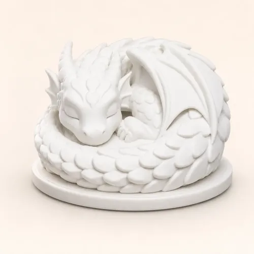 Escultura Decorativa Prints Patro- Dragón Durmiente - Foto 2