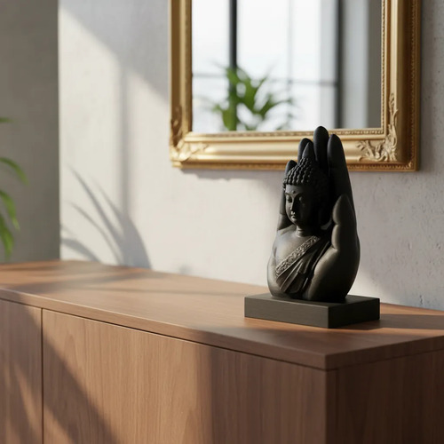 Escultura Elegante Prints Patro - Mano De Buda - Foto 3