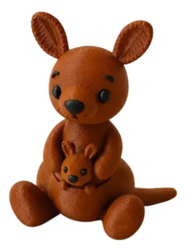 Figura Decorativa Prints Patro- Canguro Con Su Bebé
