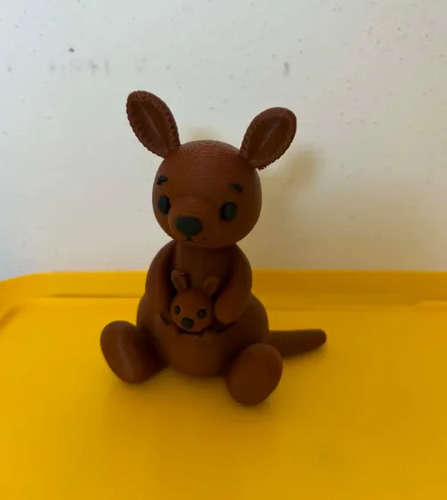 Figura Decorativa Prints Patro- Canguro Con Su Bebé - Foto 3