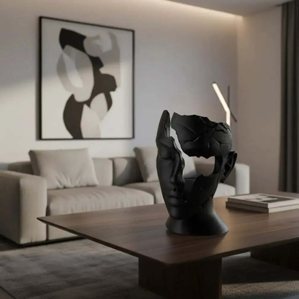 Escultura Elegante Prints Patro - Minimalista Fracturada 3
