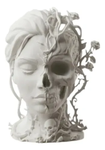 Escultura Elegante Prints Patro - Chica De Dos Caras