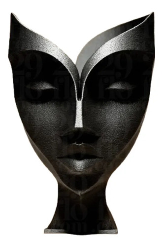 Escultura Elegante Prints Patro - Rostro De Mujer