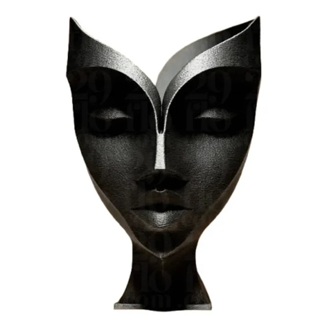 Escultura Elegante Prints Patro - Rostro De Mujer