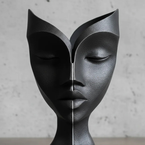 Escultura Elegante Prints Patro - Rostro De Mujer - Foto 3