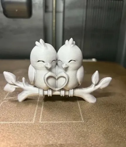 Escultura Decorativa Prints Patro- Pajaritos Enamorados - Foto 3