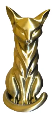 Escultura Elegante Prints Patro - Estilo Gato Sumiso