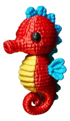 Figura Decorativa Prints Patro- Caballito De Mar De Punto