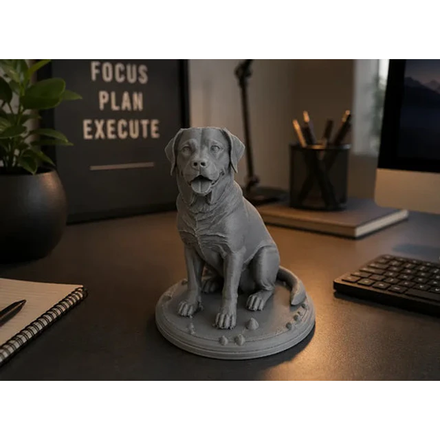 Escultura Decorativa Prints Patro- Labrador Realista