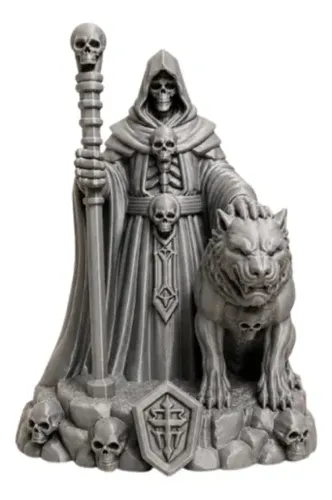 Escultura Decorativa Prints Patro- Guardián Calavera