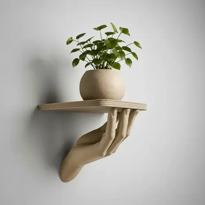 Estanteria Decorativa Prints Patro - Mano Realista 2