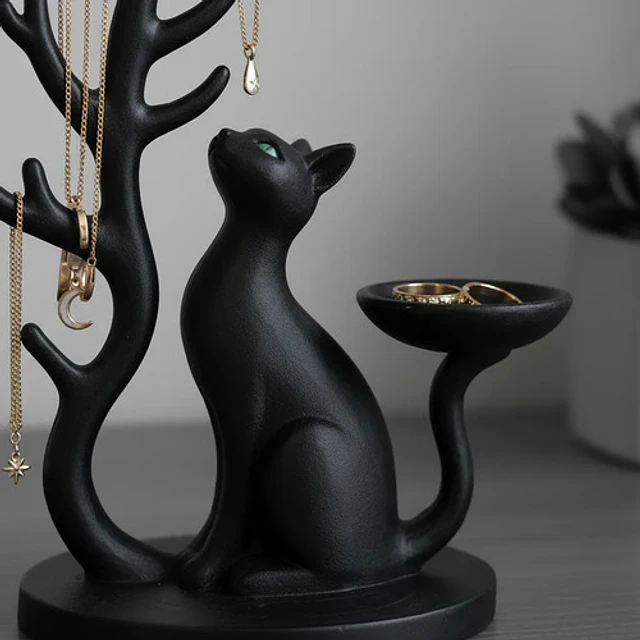 Organizador Elegante Prints Patro - Árbol Para Joyas De Gato