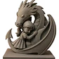 Escultura Decorativa Prints Patro- Abrazo Niña Y Dragón - Miniatura 1