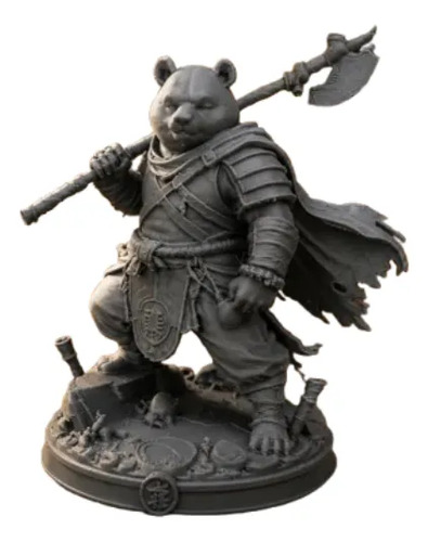 Escultura Decorativa Prints Patro- Guerrero Panda