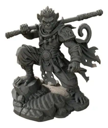 Escultura Decorativa Prints Patro-  Mono Guerrero