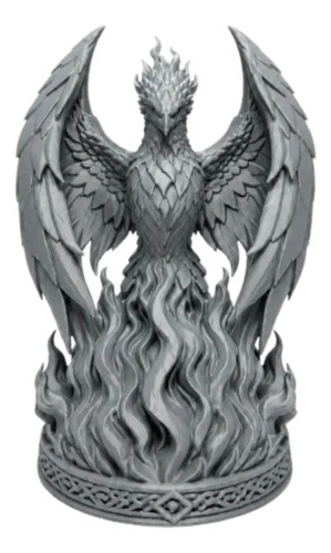 Figura Decorativa Prints Patro- Ave Fénix En Llamas