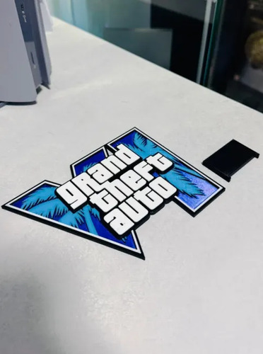 Figura Decorativa Prints Patro De Logotipo De Gta Vi - Foto 4