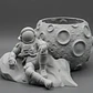 Macetero Prints Patro- Astronauta En La Luna - Miniatura 3