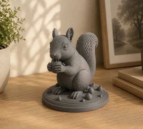 Escultura Decorativa Prints Patro- Ardilla Realista - Foto 2