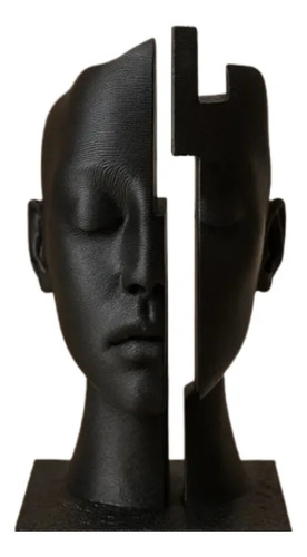 Escultura Elegante Prints Patro - Rostro Con Brecha Mental