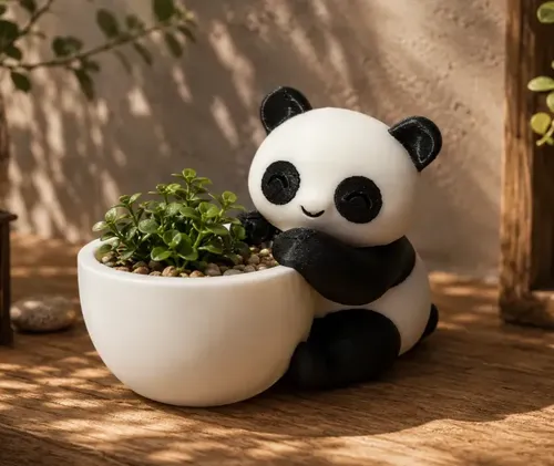 Macetero Prints Patro- Panda Abrazador - Foto 2