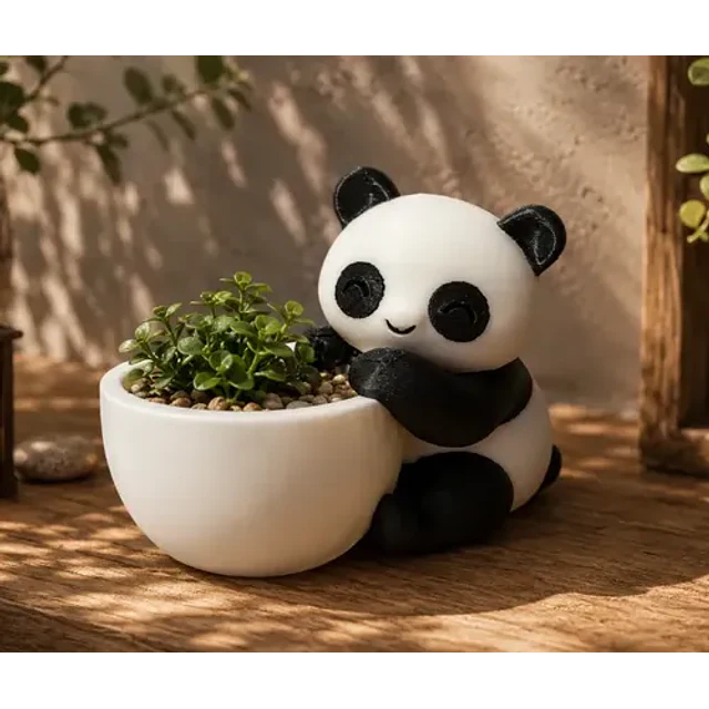 Macetero Prints Patro- Panda Abrazador