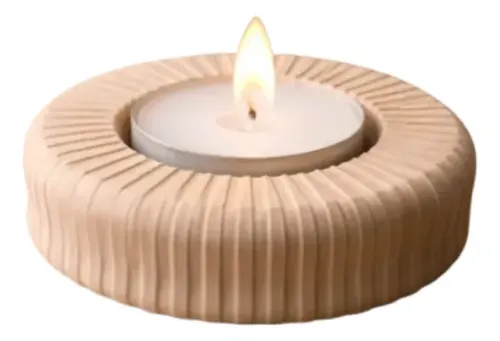 Portavelas Led Prints Patro Minimalista Circular