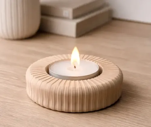 Portavelas Led Prints Patro Minimalista Circular - Foto 2