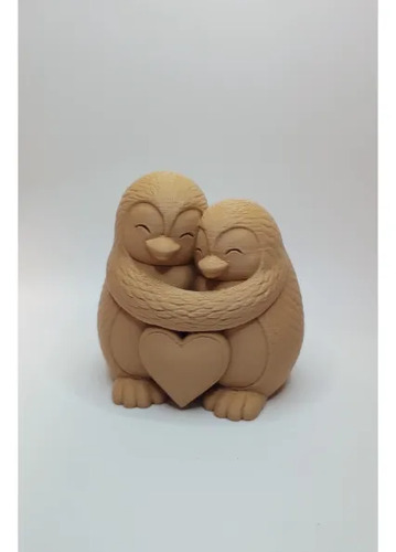 Figura Decorativa Prints Patro- Pareja Pingüino Invernales - Foto 3