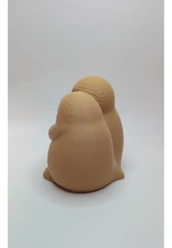Figura Decorativa Prints Patro- Pareja Pingüino Invernales - Foto 4