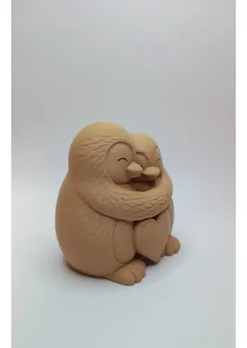 Figura Decorativa Prints Patro- Pareja Pingüino Invernales - Foto 5