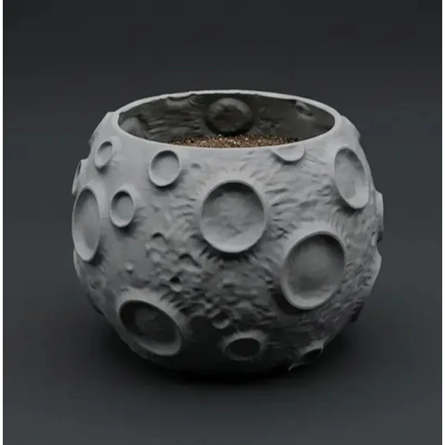 Macetero Prints Patro- Superficie Lunar