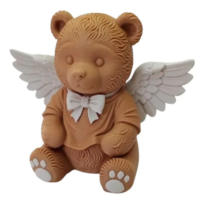 Figura Decorativa Prints Patro- Oso Ángel Festivo 1