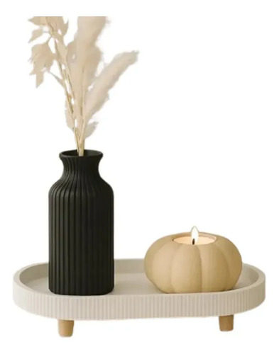 Decoración Prints Patro - Bandeja Decorativa Con Jarrón