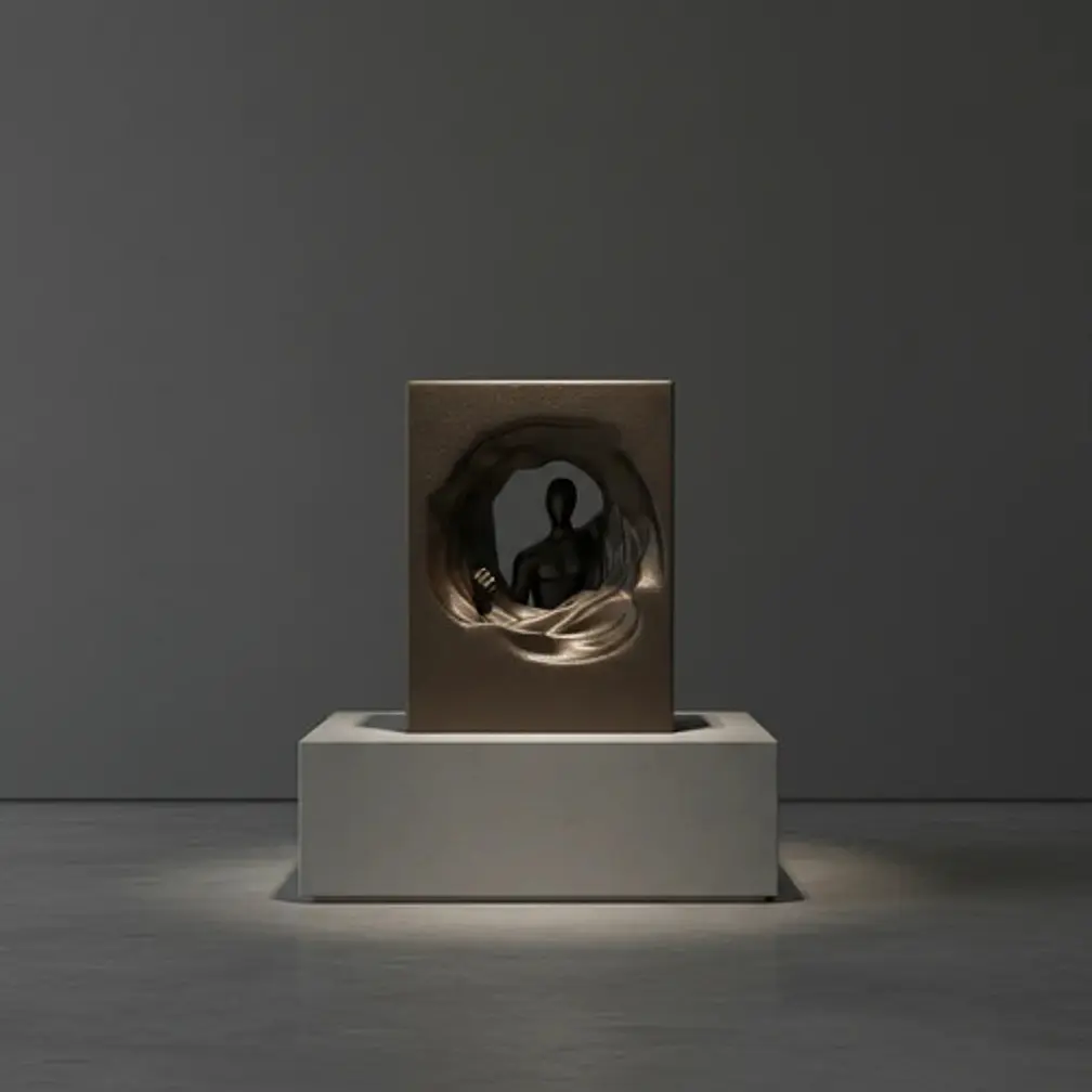 Figura Decorativa Prints Patro - Escultura Adéntrese Moderna 2