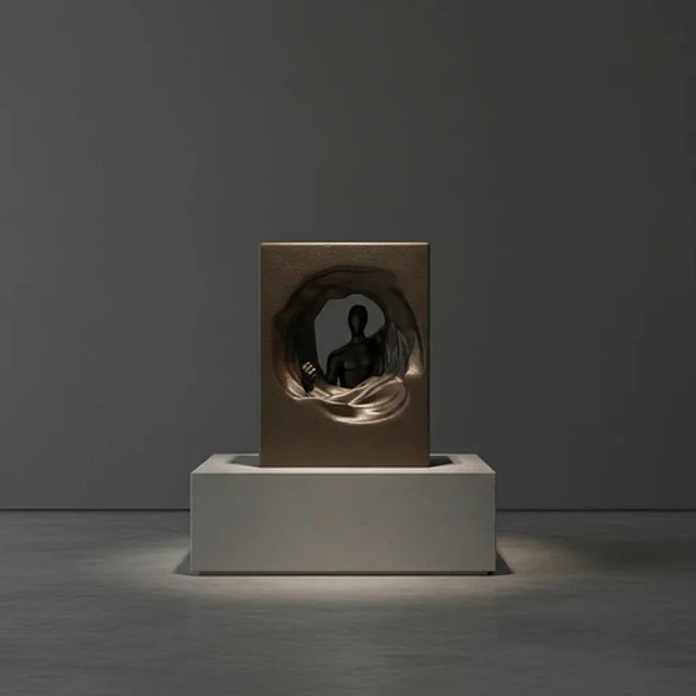 Figura Decorativa Prints Patro - Escultura Adéntrese Moderna