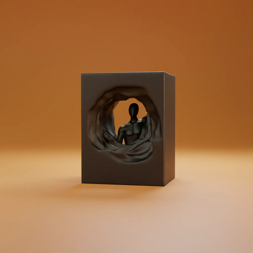 Figura Decorativa Prints Patro - Escultura Adéntrese Moderna - Foto 3