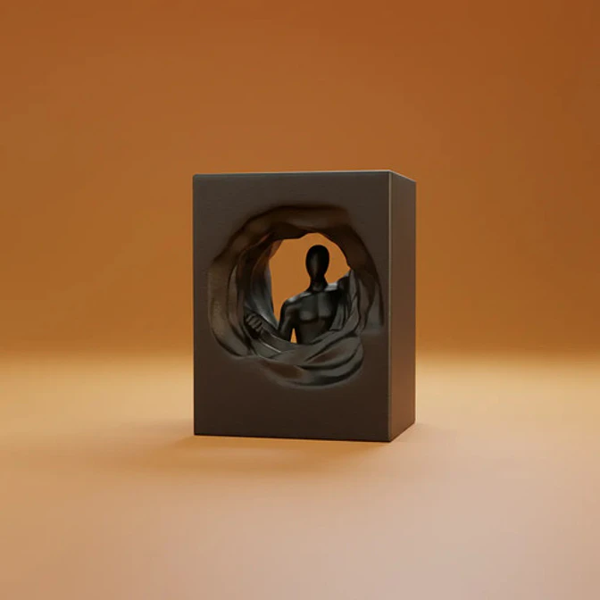 Figura Decorativa Prints Patro - Escultura Adéntrese Moderna 3