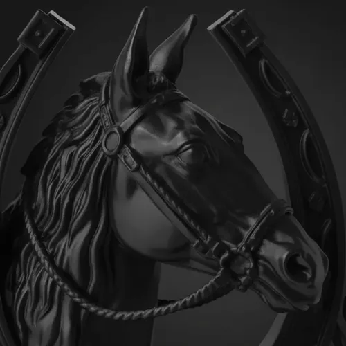 Escultura Decorativa Caballo Herradura Prints Patro - Foto 4