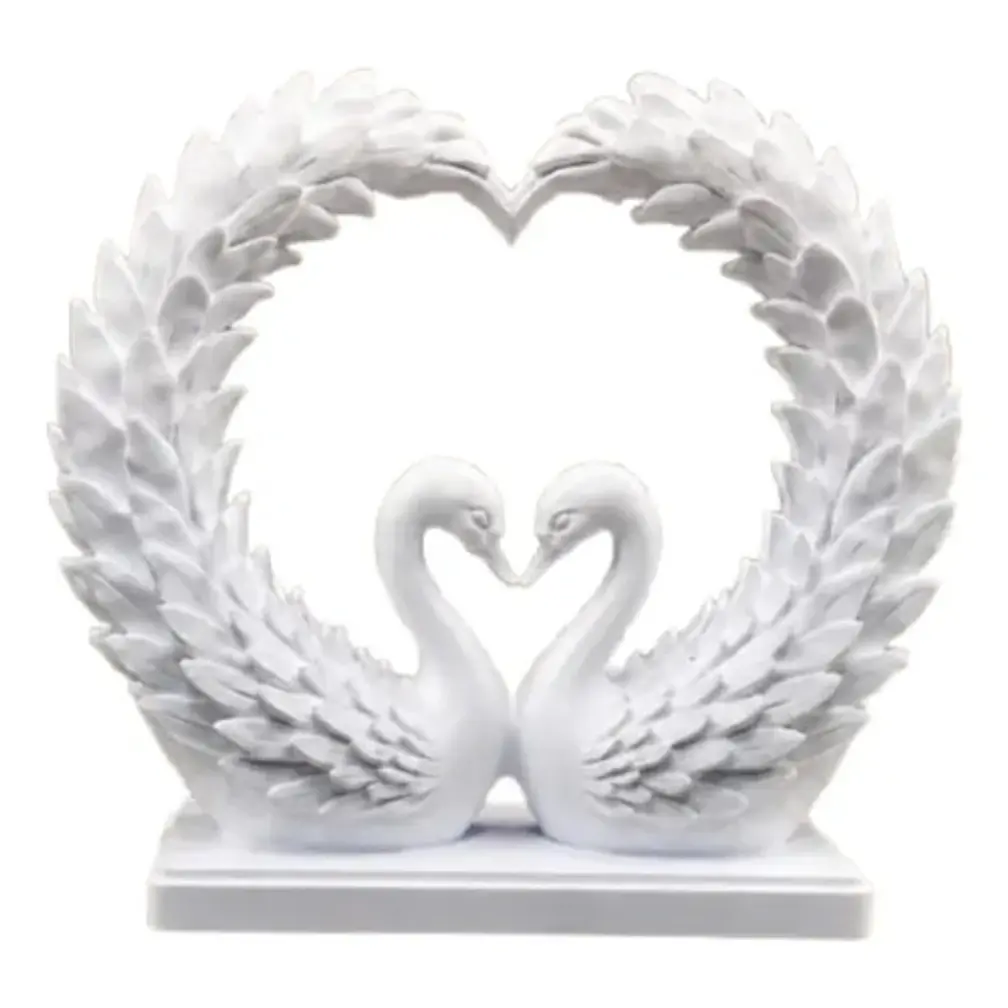 Escultura Decorativa Prints Patro- Corazón De Cisne 1