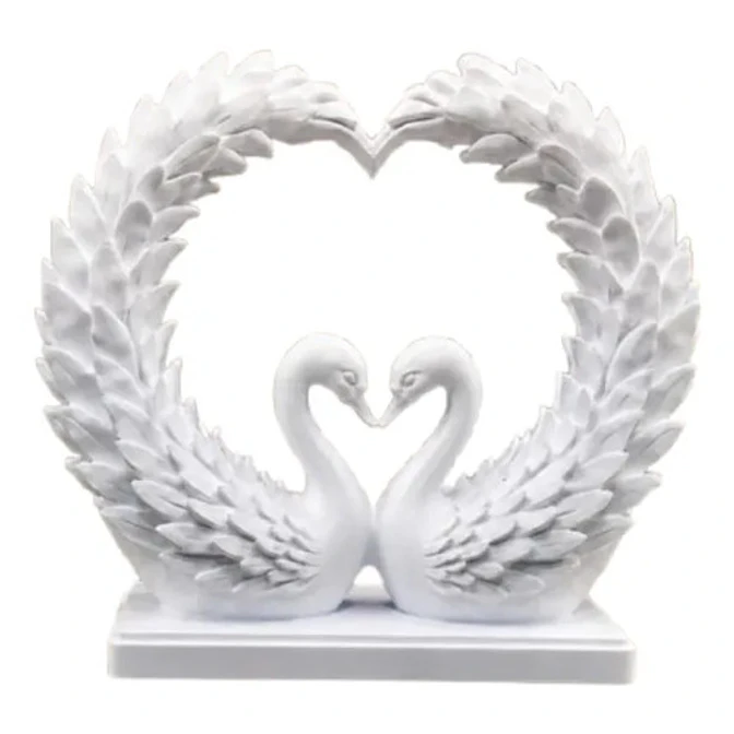 Escultura Decorativa Prints Patro- Corazón De Cisne 1
