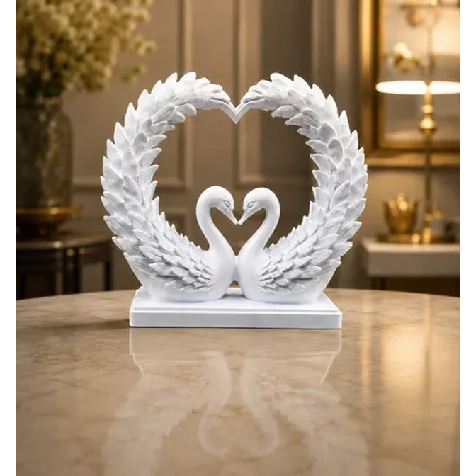 Escultura Decorativa Prints Patro- Corazón De Cisne 2