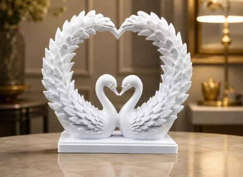 Escultura Decorativa Prints Patro- Corazón De Cisne - Foto 3