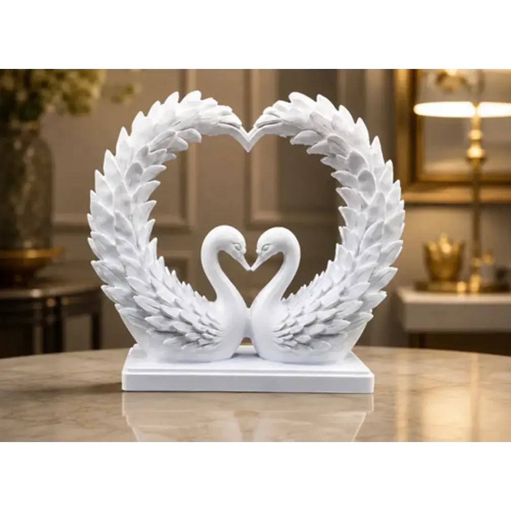 Escultura Decorativa Prints Patro- Corazón De Cisne 3